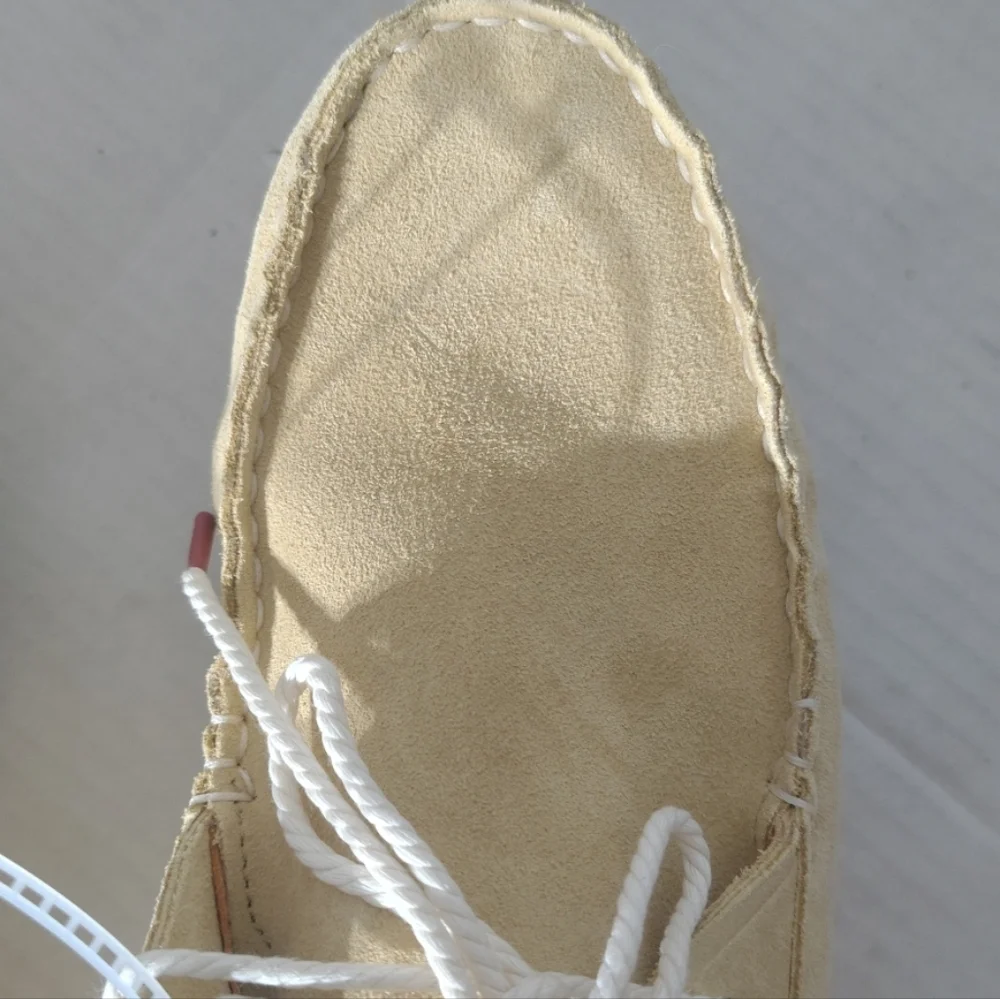 OluKai Ka'a Driver Golden‎ Sand Men's Suede Loafers Size 10.5